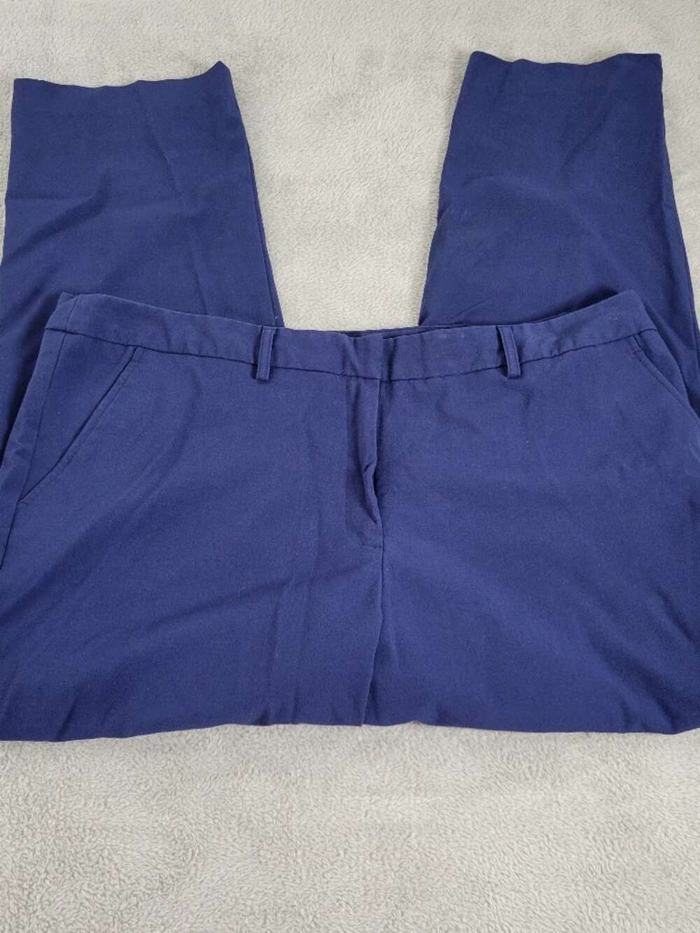 George Women's Dress Pants Size 18 Plus Blue High Rise Straight Leg BLU75E